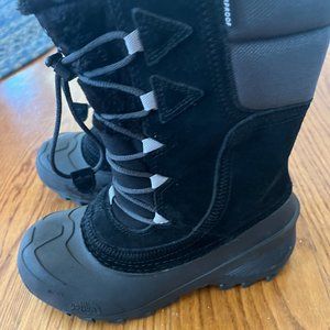 The North Face Boy's Black Snow Boots Size 3